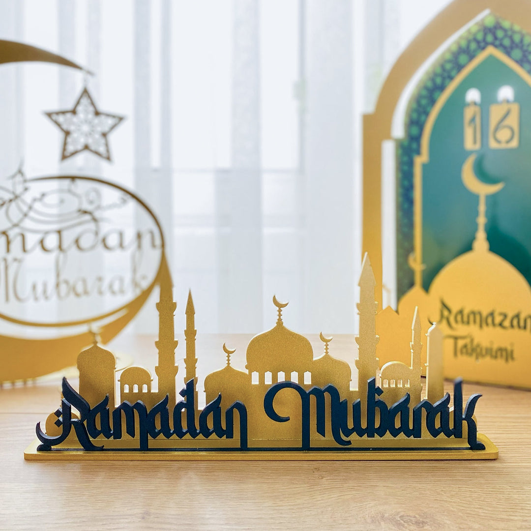 Ramadan Mubarak Metal Tabletop Decor - WAMH109