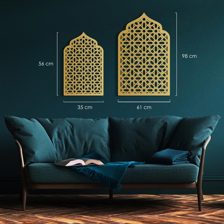 Mihrab Patterned Metal Wall Art - WAM228