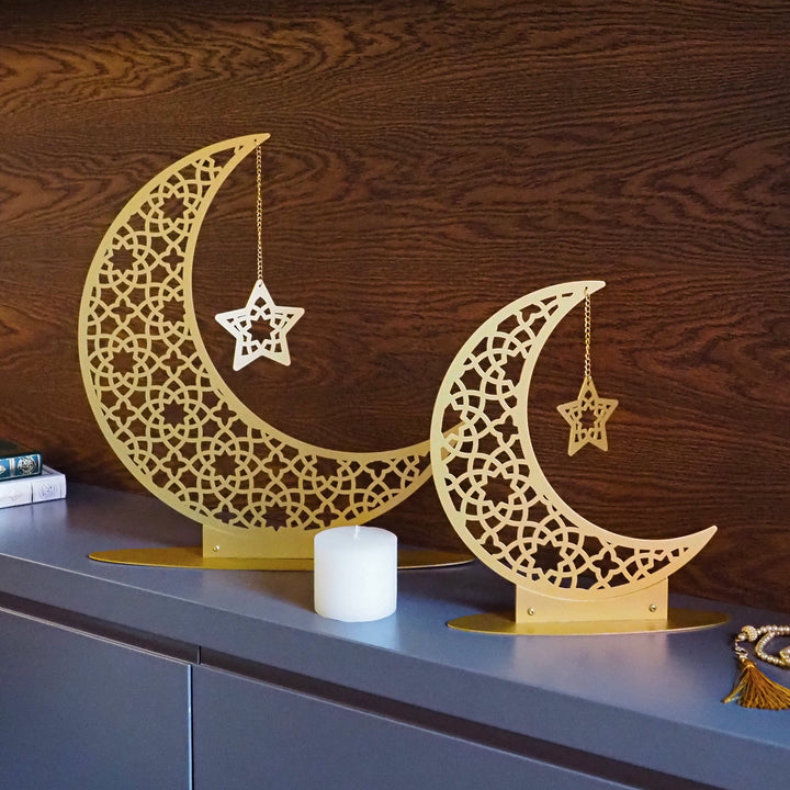 Metal Crescent Moon Islamic Decor - WAMH169