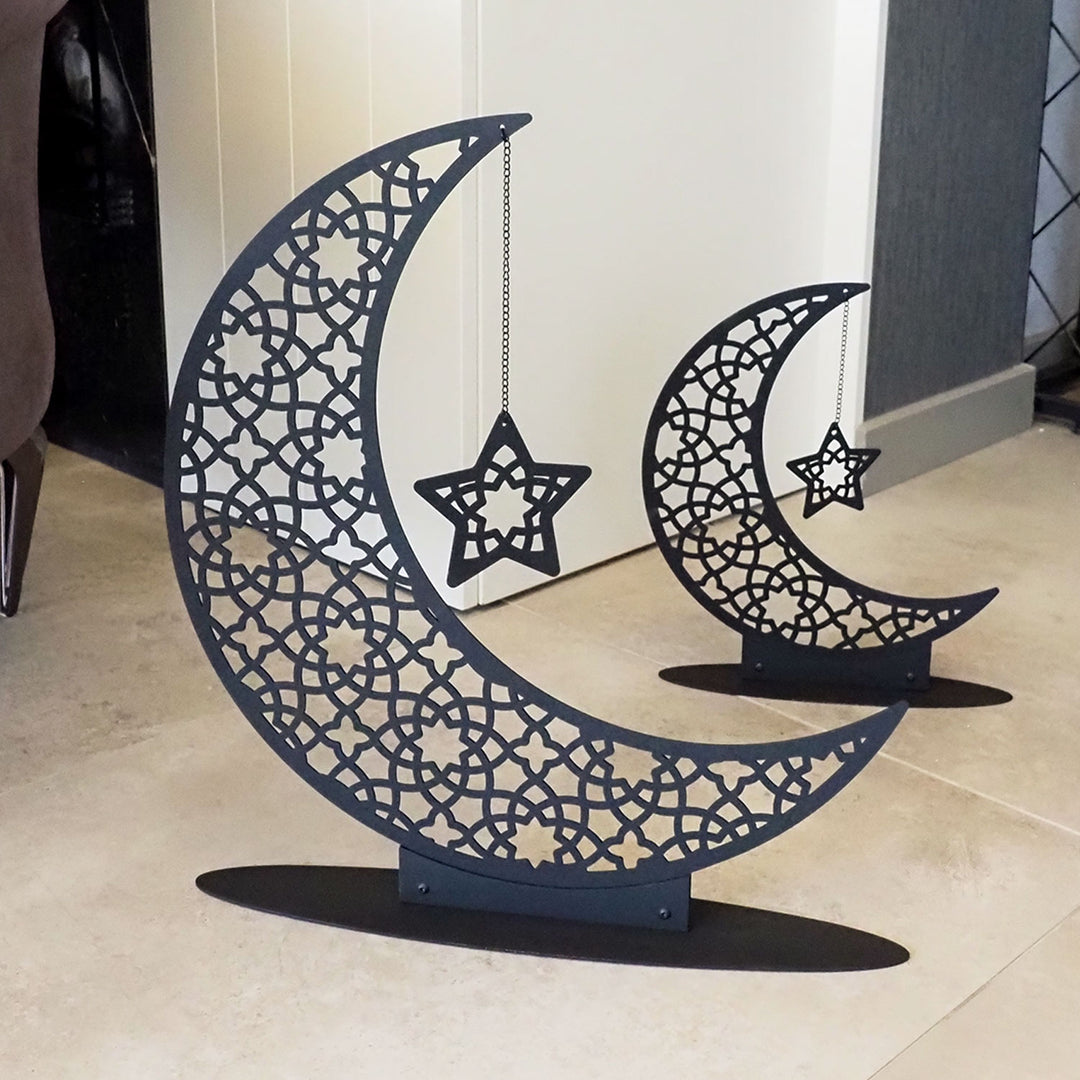 Metal Crescent Moon Islamic Decor - WAMH169