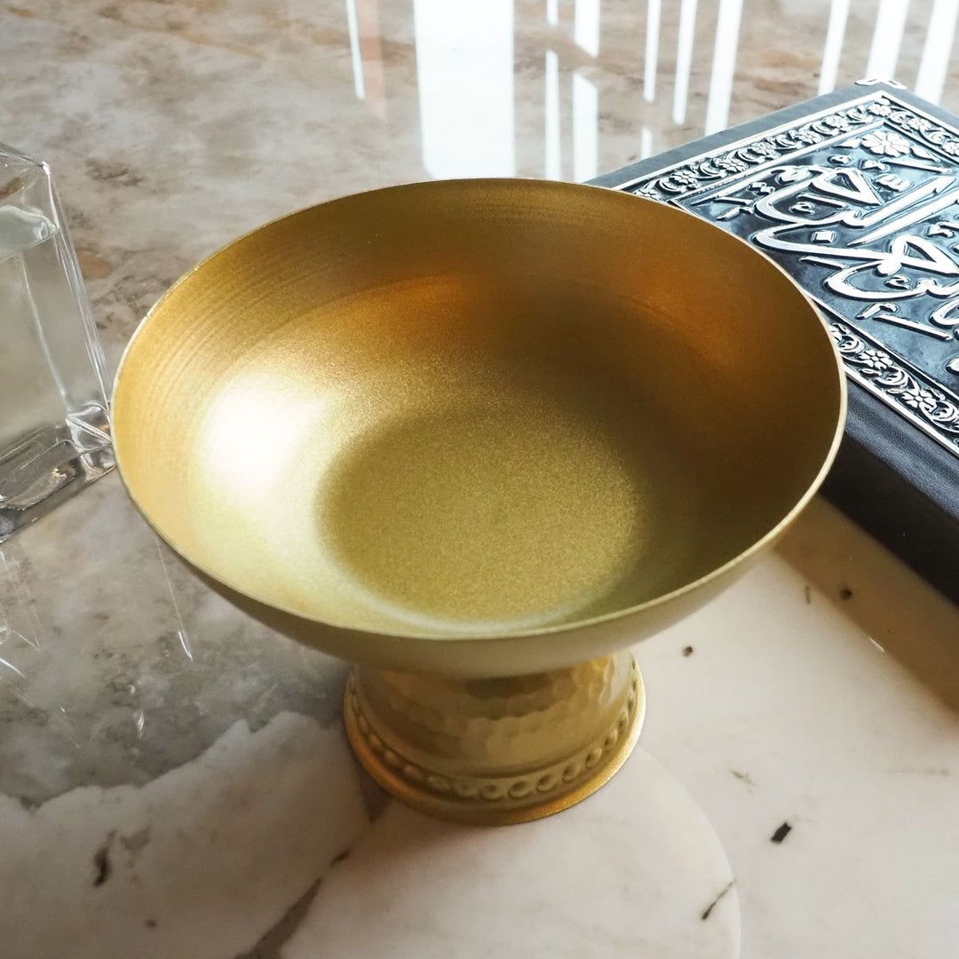 Metal Islamic Decorative Pedestal Bowl - WAMH195