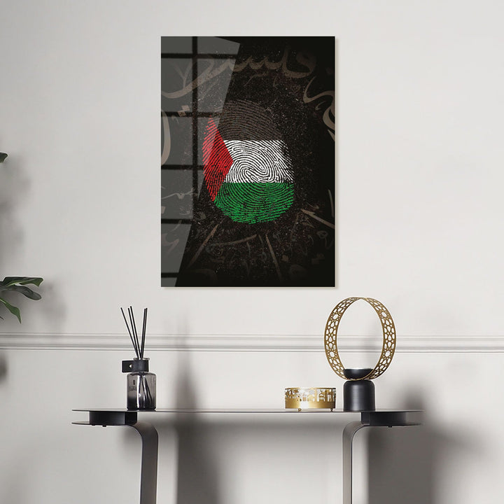 "Free Palestine" Glass Wall Art - WTC061