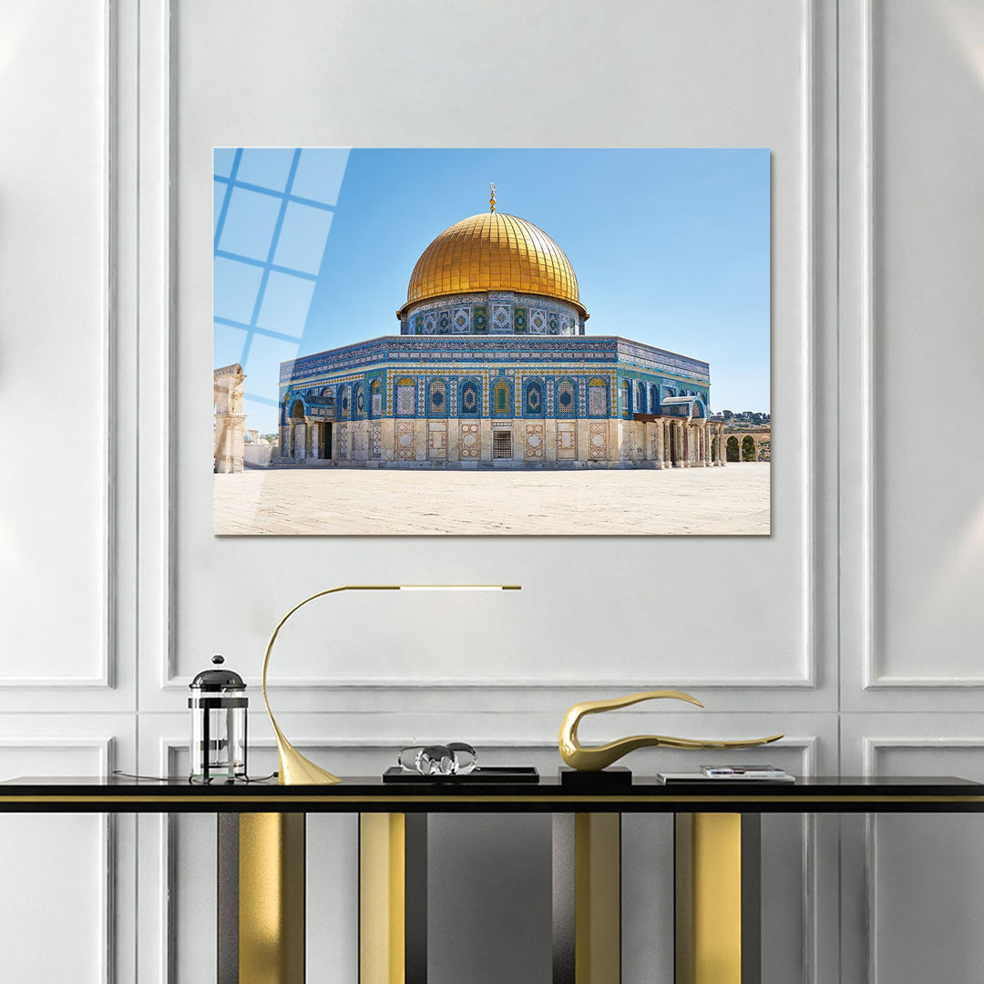 Al Aqsa Mosque Glass Islamic Wall Art - WTC056