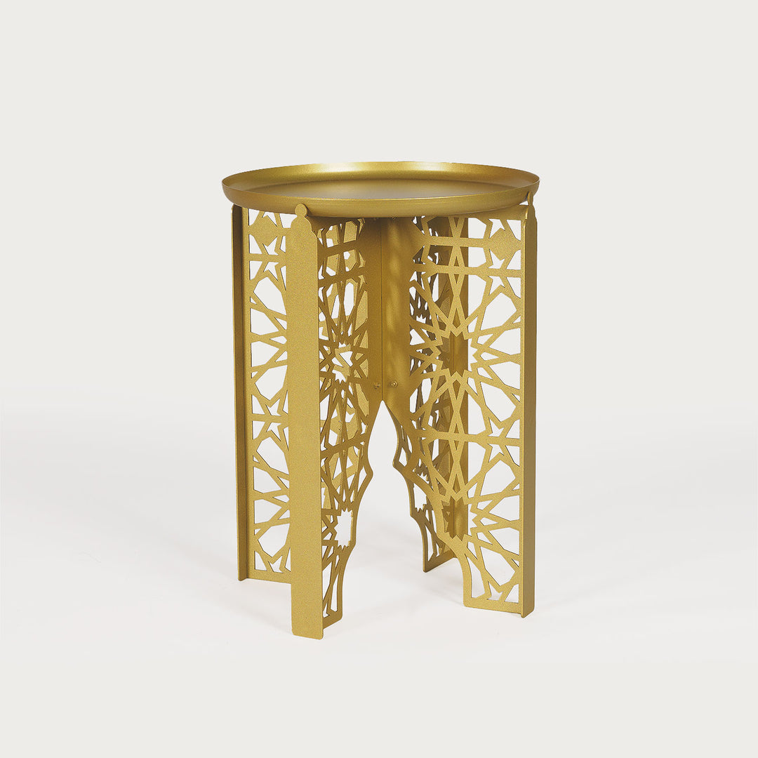 Emas L Metal Islamic Side Table - WAMZ013